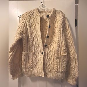 Irish 100% wool cardigan